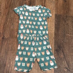 Festive Green Kids Pajama Set